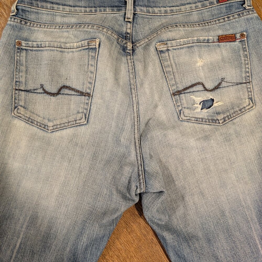 7 For All Mankind Relaxed Men’s Jeans 33x32 Light Wash